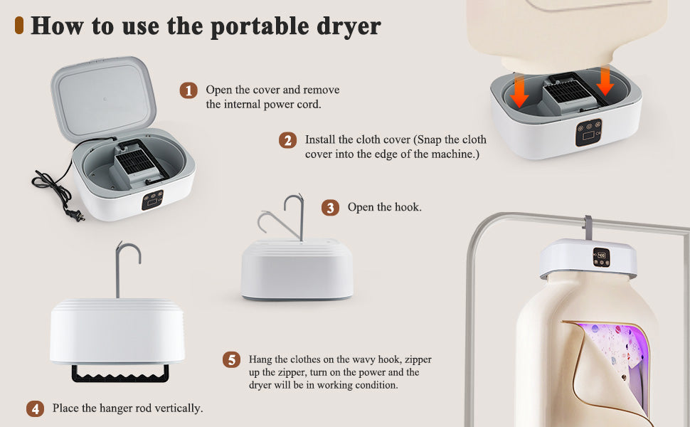 Portable Electric Clothes Dryer