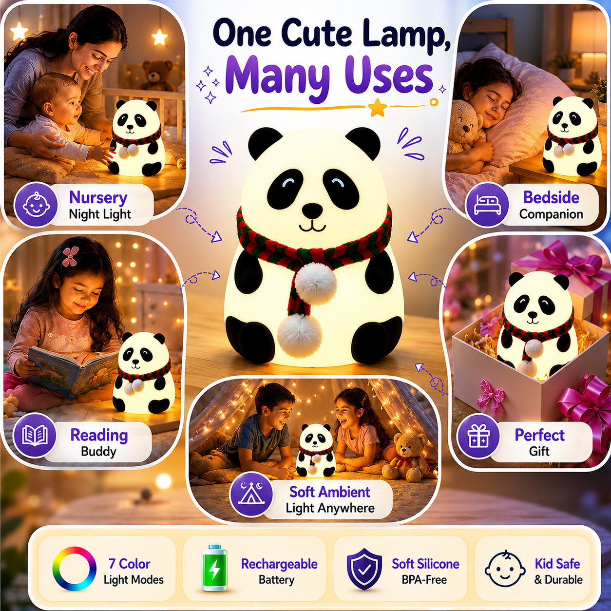 Panda Night Lamp
