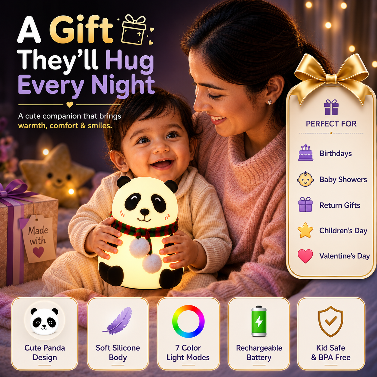 Panda Night Lamp